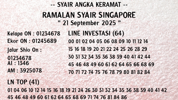 Prediksi Singapore