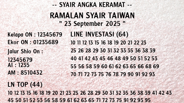 Prediksi Taiwan