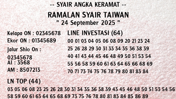 Prediksi Taiwan